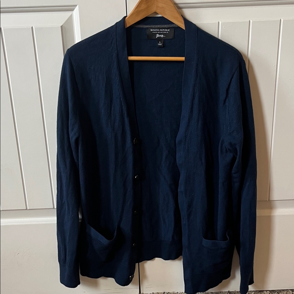 Banana Republic Dark Blue Cardigan
